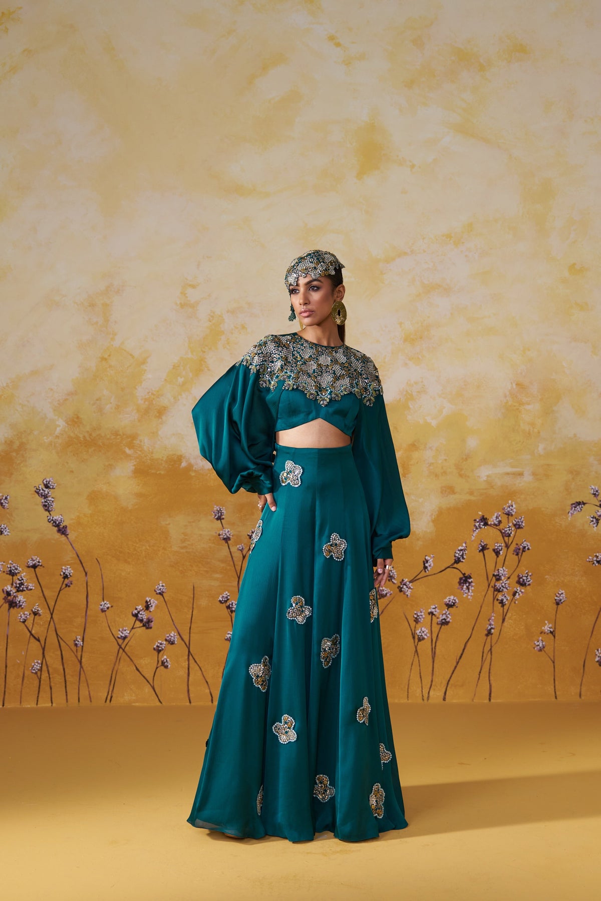 TWILL TEAL JUMPSUIT