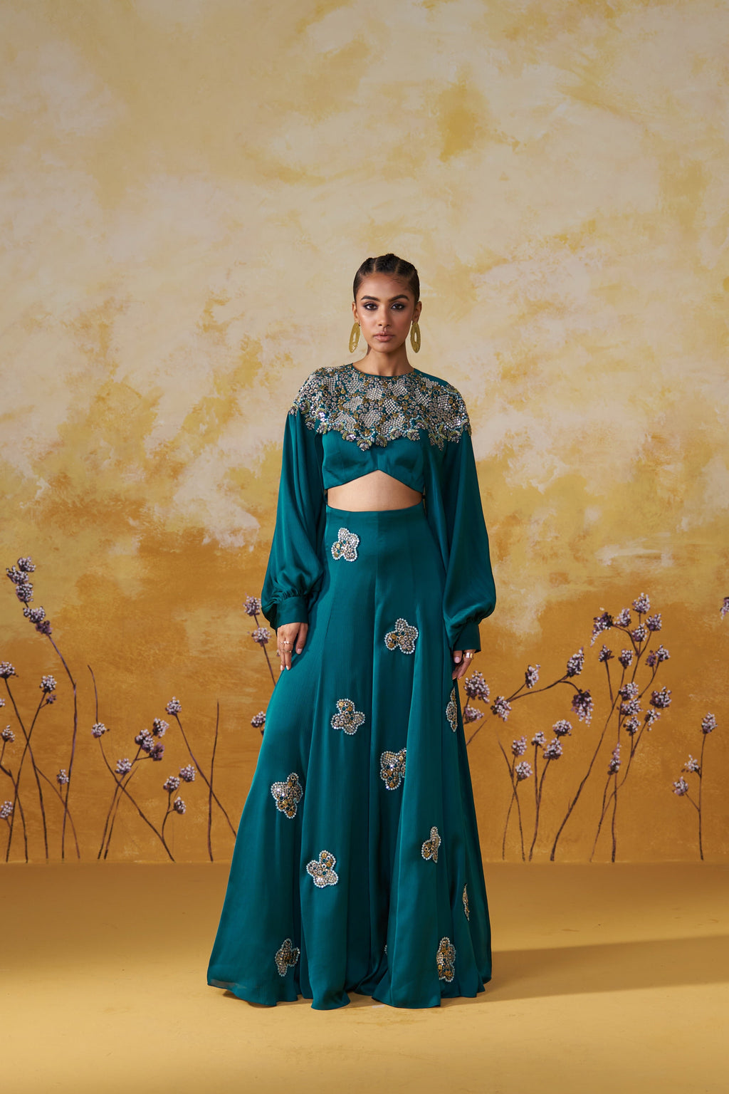 TWILL TEAL JUMPSUIT