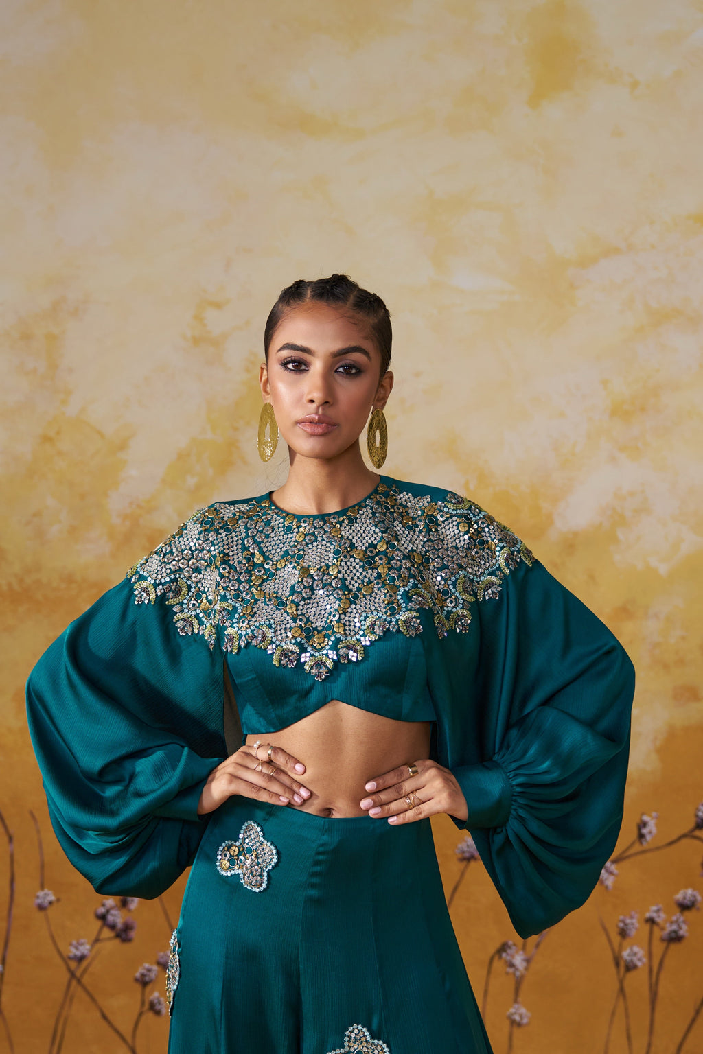 TWILL TEAL JUMPSUIT