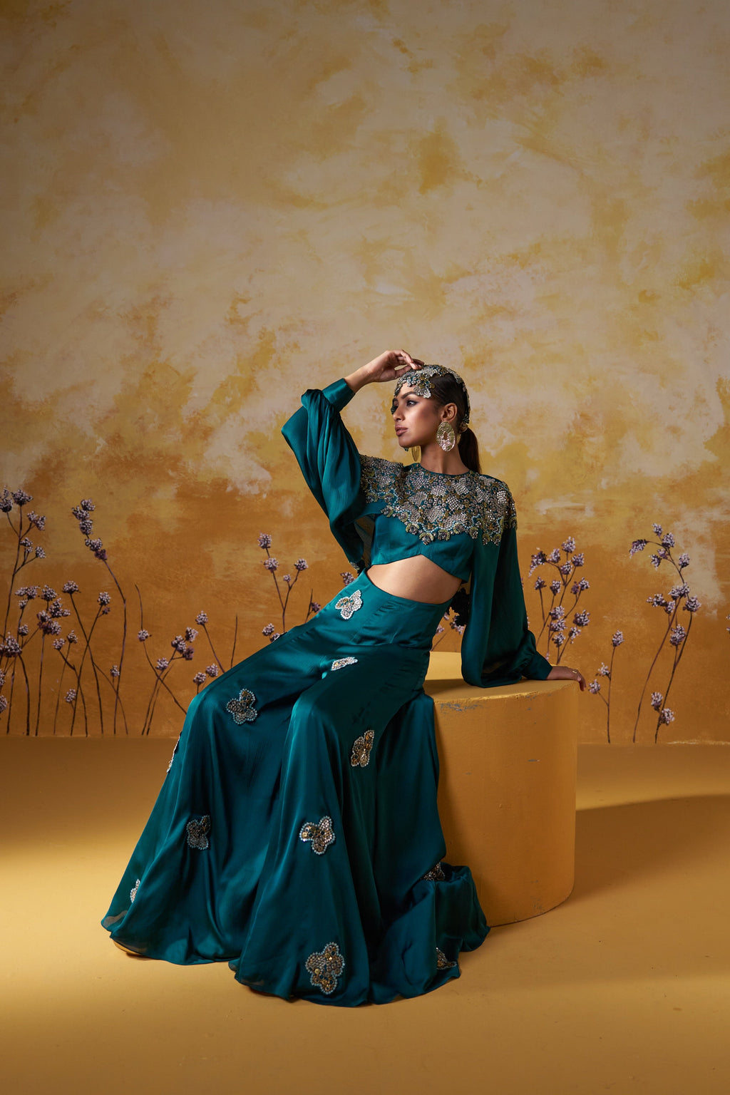 TWILL TEAL JUMPSUIT