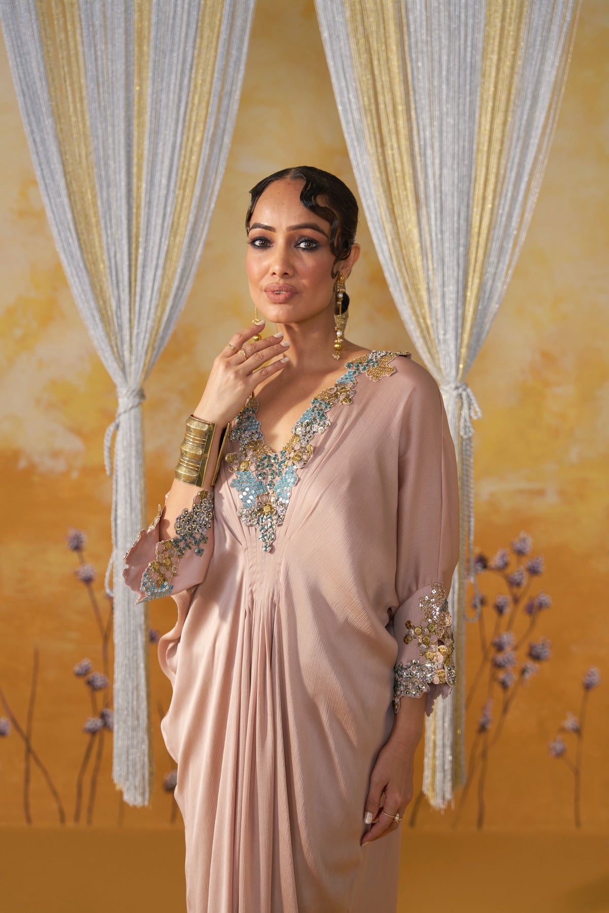 LIVID DRAPED KAFTAN