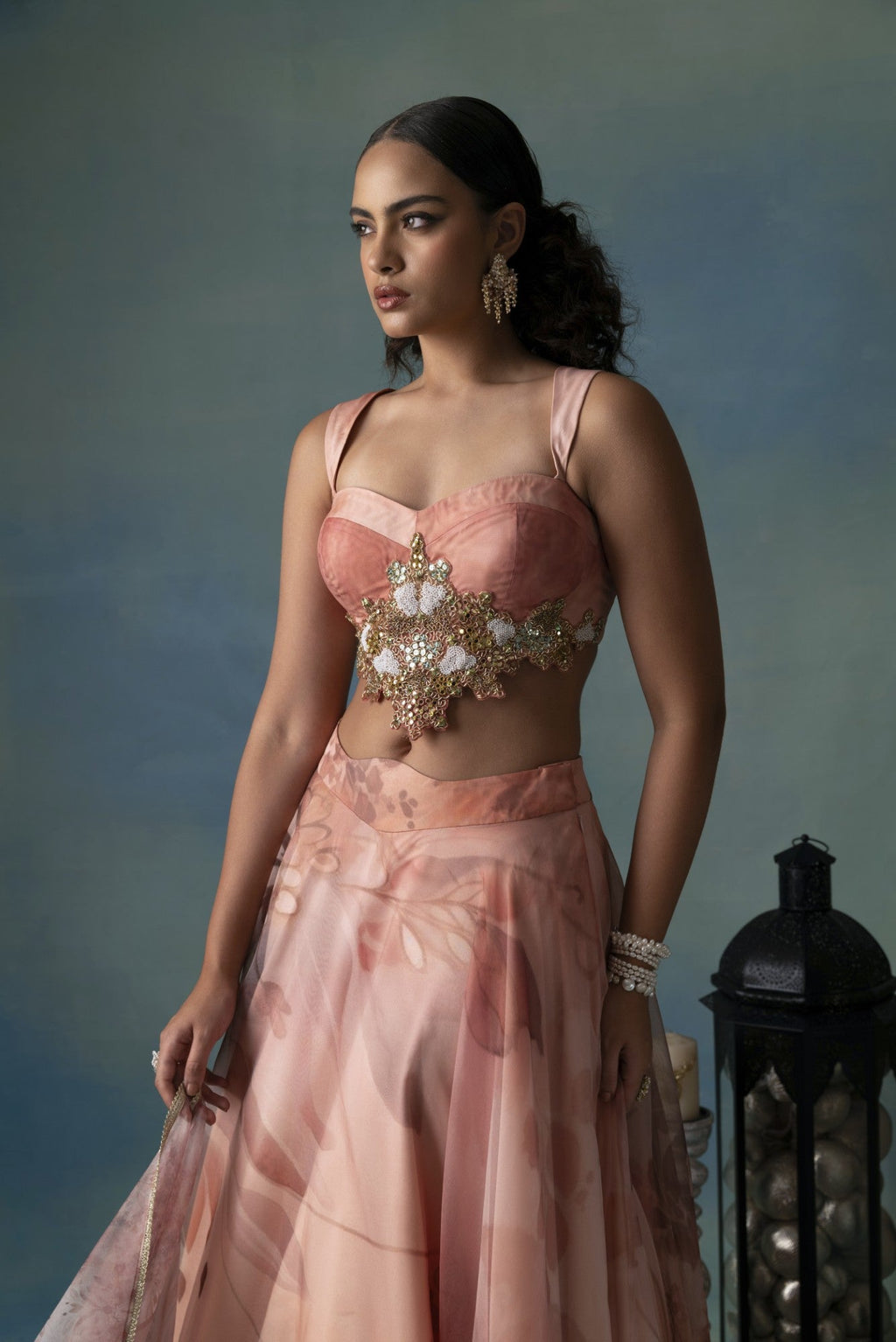Amber Embrace - A Lehenga Set