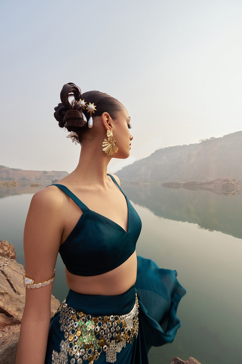 GLAMAURA DRAPE SAREE