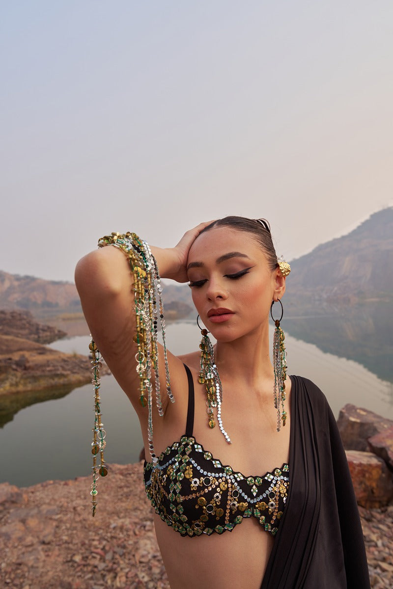 SHADOW QUEEN DRAPE SAREE