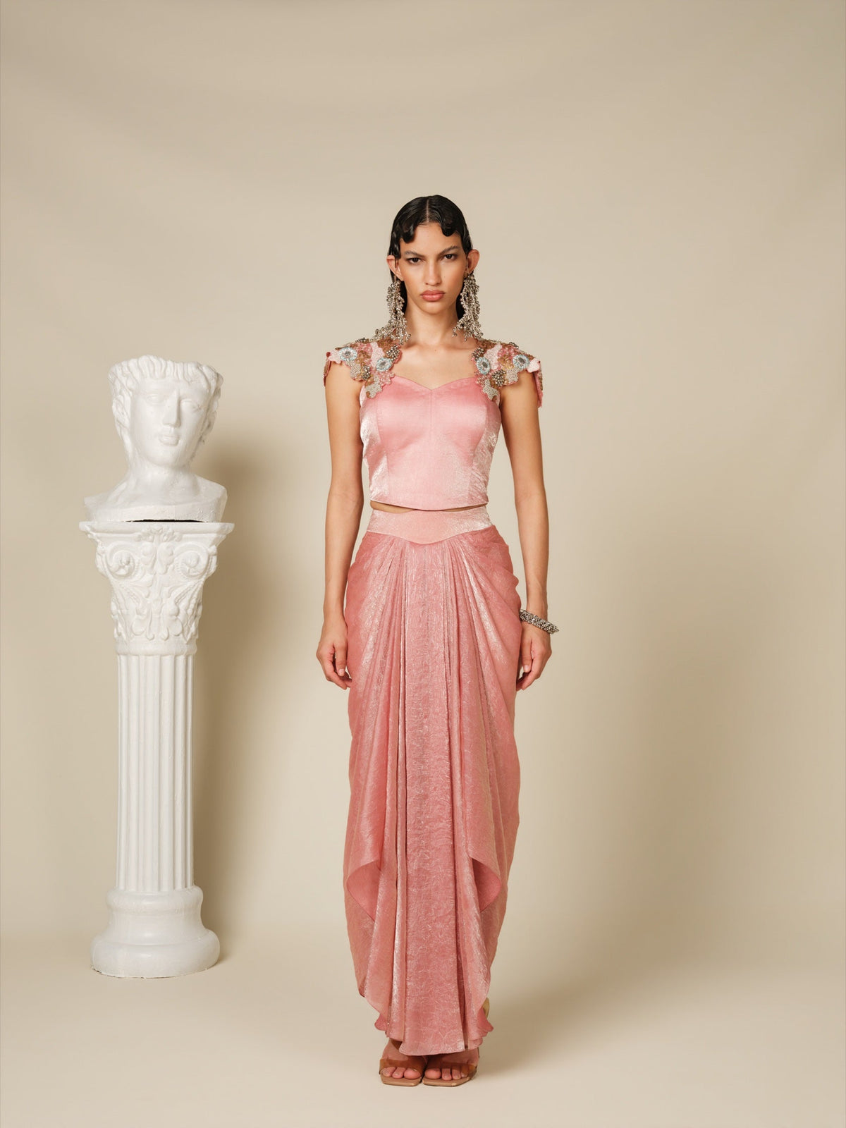 The Faded Shoulder Bloom Skirt Set