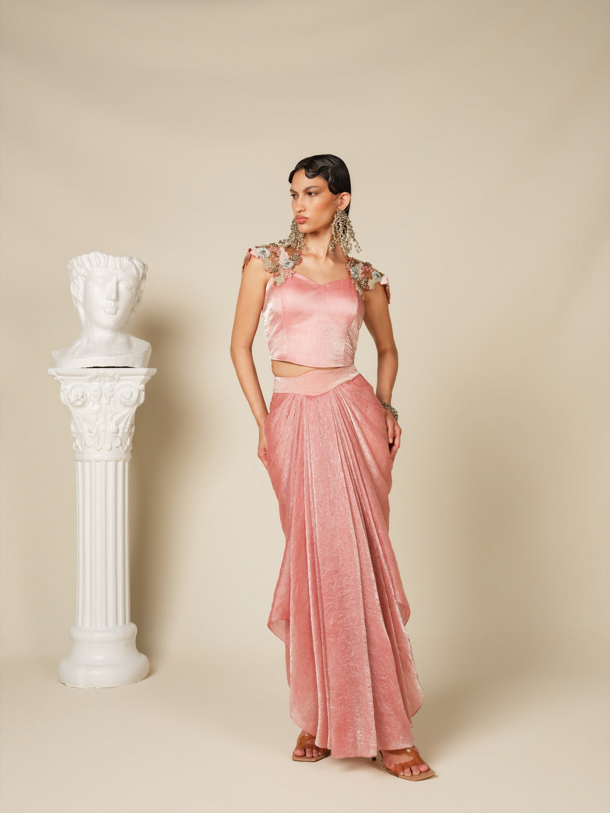 The Faded Shoulder Bloom Skirt Set