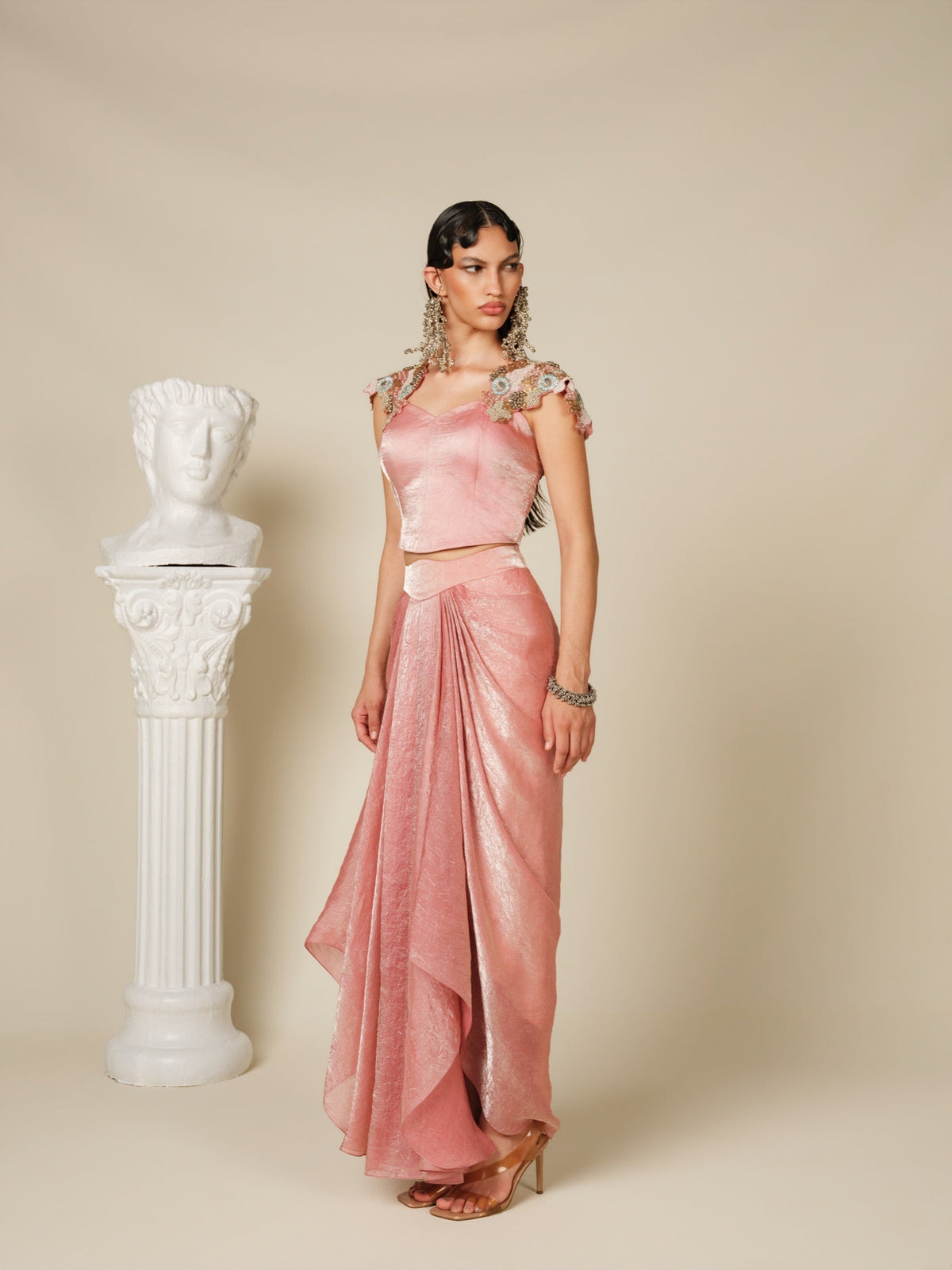 The Faded Shoulder Bloom Skirt Set