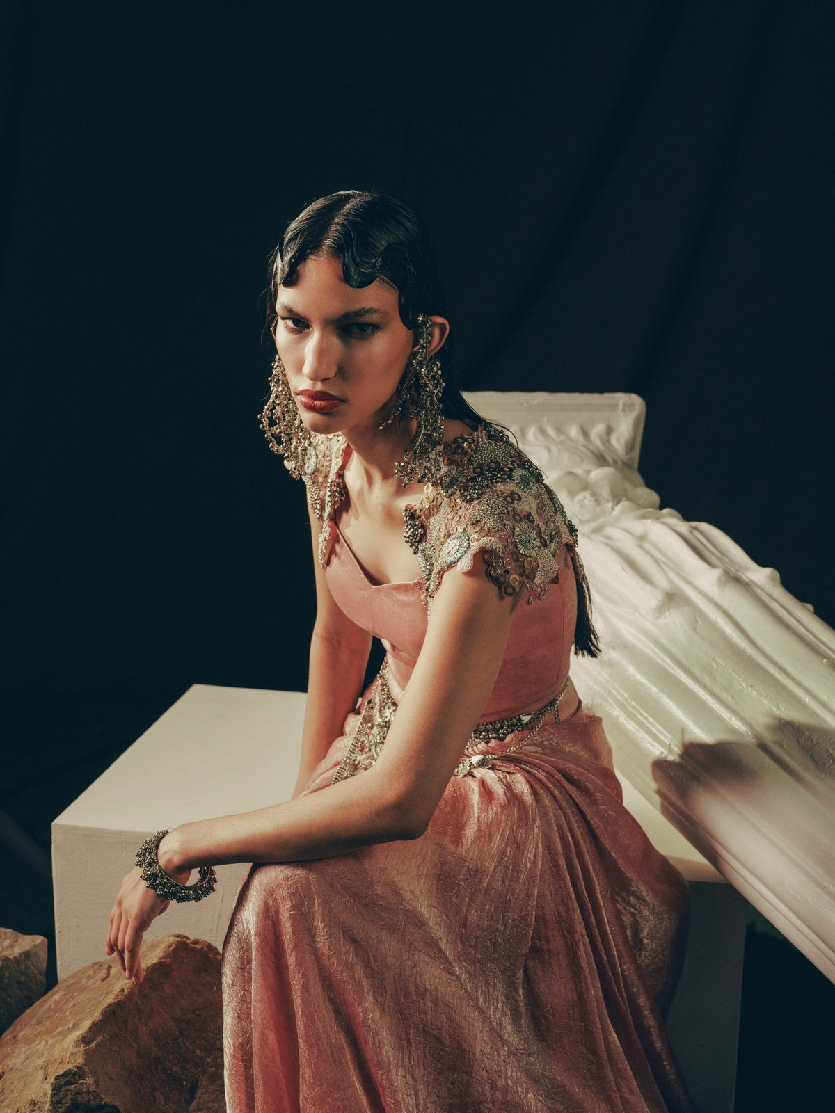 The Faded Shoulder Bloom Skirt Set